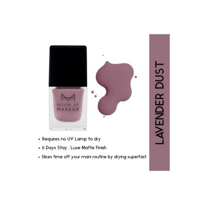 House of Makeup: Matte Nail Lacquer - Lavender Dust - 12ml