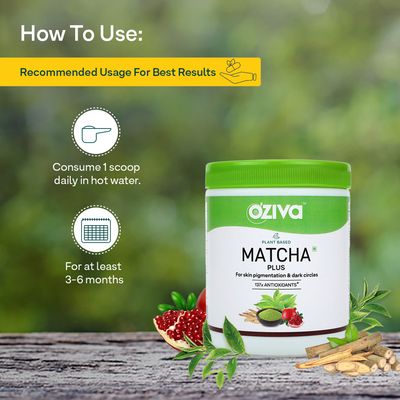 Oziva: Plant Based Matcha Plus - 50 Servings - 50 gm