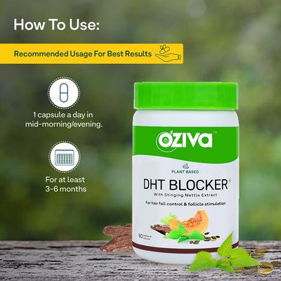Oziva: Plant Based DHT Blocker - 60 Capsules