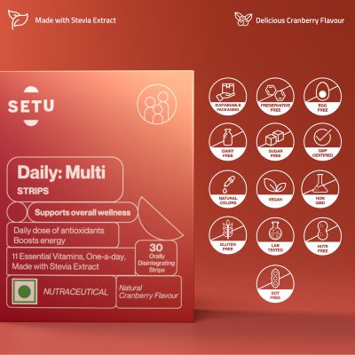 SETU: Daily: Multi Strips | Cranberry Flavour - 30 Strips