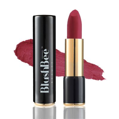 BlushBee Organic Beauty: Lip Nourishing Organic Vegan Lipstick, Deep Hue Maroon - 4.2 gms