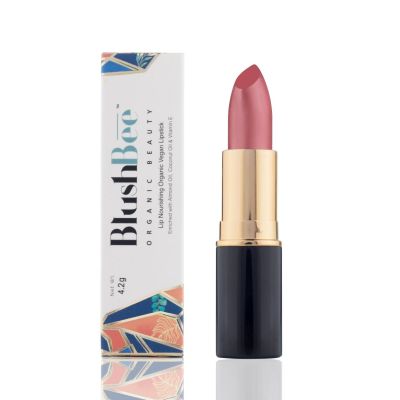 BlushBee Organic Beauty: Lip Nourishing Organic Vegan Lipstick, Spring - 4.2 gms