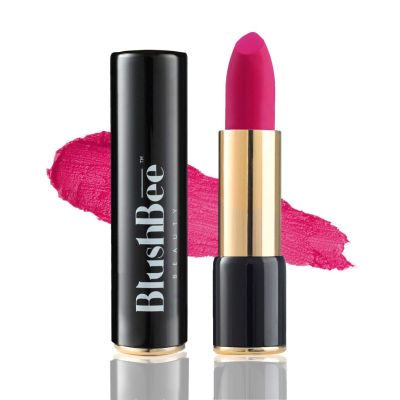BlushBee Organic Beauty: Lip Nourishing Organic Vegan Lipstick, Velvety Rose - 4.2 gms