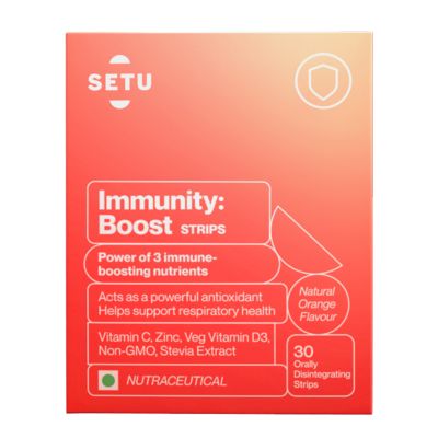 SETU: Immunity: Boost Strips | Orange Flavour - 30 Strips