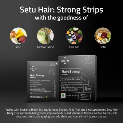SETU: Hair: Strong Strips | Watermelon Flavour - 30 Strips