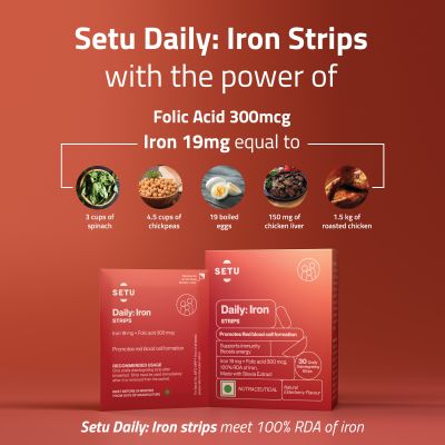 SETU: Daily: Iron Strips - 30 Elderberry Flavour Strips