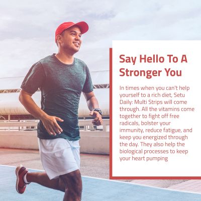 SETU: Daily: Multi Strips | Cranberry Flavour - 30 Strips