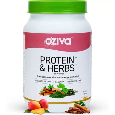 Oziva: Protein & Herbs - Women - Improving Metabolism - Skin & Hair - Mango - 1 kg