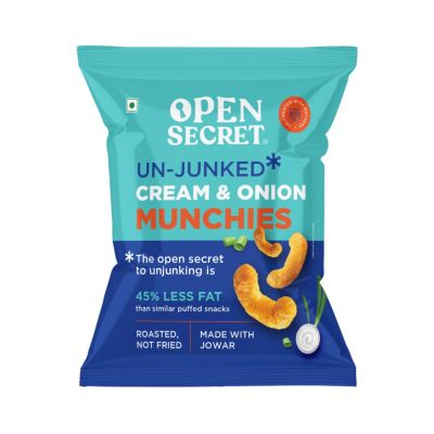 Open Secret: Cream and Onion Munchies - 25 gm (Pack of 6)