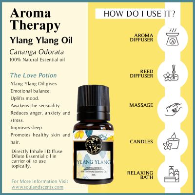 Soul & Scents: Ylang Ylang Essential Oil 10ml
