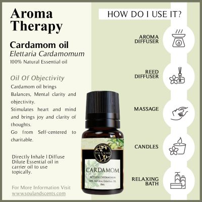 Soul & Scents: Cardamom Essential Oil 10ml