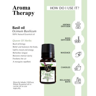 Soul & Scents: Basil Essential Oil 10ml