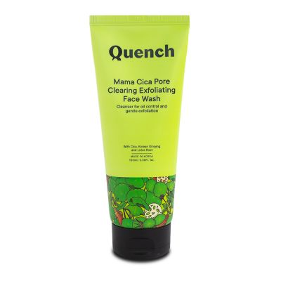 Quench Botanics: Mama Cica Pore Clearingm Exfoliating Face Wash | Korean Skin care - 100gm