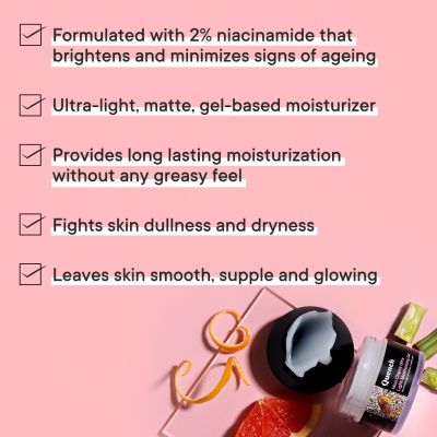 Quench Botanics: Mon Cherry Ultra Light Moisturising gel | Korean Skin care - 50gm