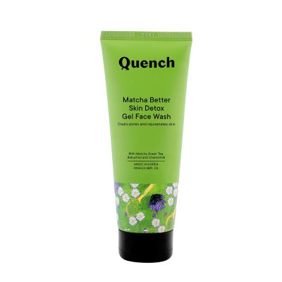 Quench Botanics: Matcha Better Skin Detox gel Face Wash | Korean Skin care - 100ml
