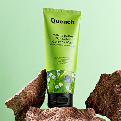 Quench Botanics: Matcha Better Skin Detox gel Face Wash | Korean Skin care - 100ml