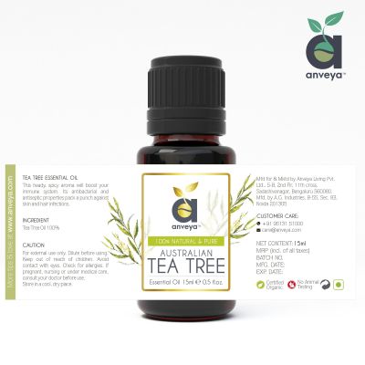 Anveya: Australian Tea Tree Essential Oil - 15 ml