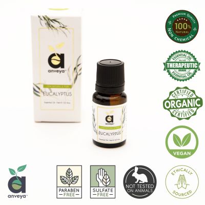 Anveya: Eucalyptus Essential Oil - 15 ml
