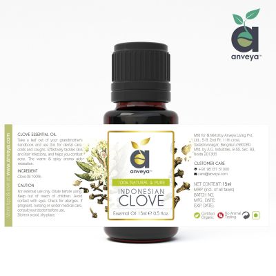 Anveya: Clove Essential Oil - 15 ml