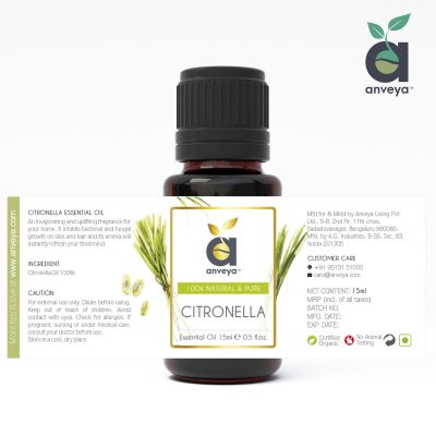 Anveya: Citronella Essential Oil - 15 ml