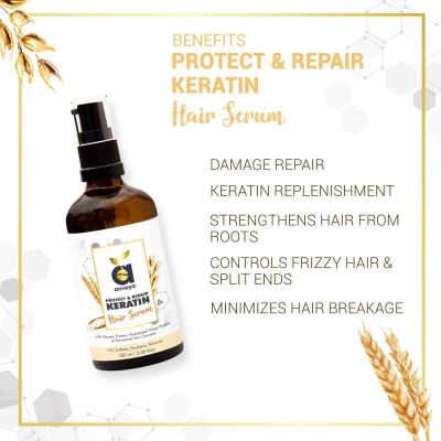 Anveya: Protect & Repair Keratin Hair Serum - 100 ml