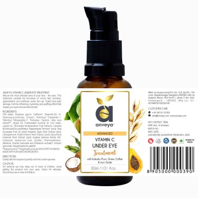 Anveya: Vitamin C Under Eye Treatment - 30 ml