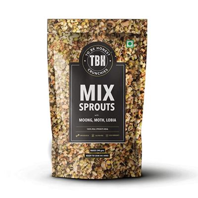 To Be Honest: Mix Sprouts with Moth Lobia - Pack of 4 - 450 gm