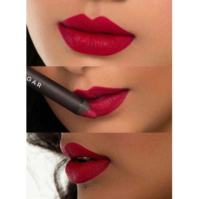 Sugar Cosmetics : Matte As Hell - Crayon Lipstick -35 Claire Redfield (Pure red) - 2.8gm