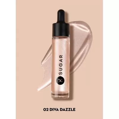 Sugar Cosmetics : Own The Light - Liquid Highlighter - 02 Diva Dazzle (Rosey Taupe) - 20ml