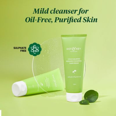 Dot & Key: Cica Calming Blemish Clearing Face Wash - 120ml