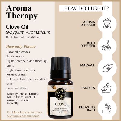 Soul & Scents: Clove Essential Oil 10ml