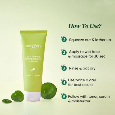 Dot & Key: Cica Calming Blemish Clearing Face Wash - 120ml