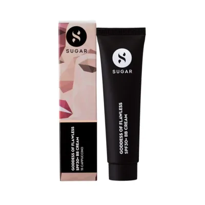 Sugar Cosmetics : Goddess Of Flawless - BB Cream with SPF 30 - 15 Cappuccino (Light Shades) - 25ml