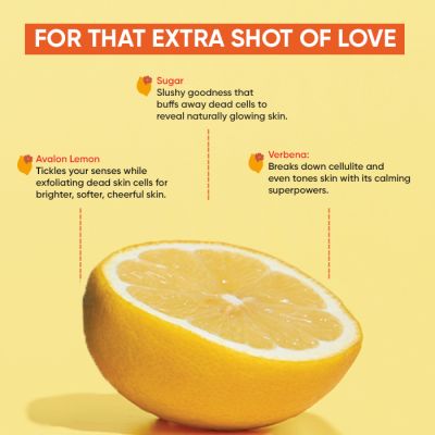 Dot & Key: Exfoliating Sugar Body Scrub Avalon Lemon & Verbena - 200ml