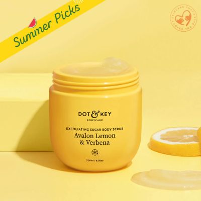 Dot & Key: Exfoliating Sugar Body Scrub Avalon Lemon & Verbena - 200ml