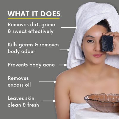 Nature Trail: Charcoal Therapy Soap Bar Combo - 250 gm (Pack Of 2)