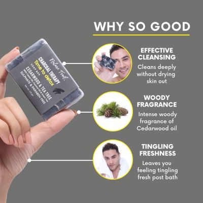 Nature Trail: Charcoal Therapy Soap Bar Combo - 250 gm (Pack Of 2)
