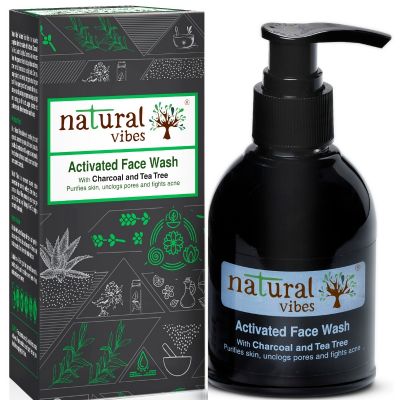 Natural Vibes: Ayurvedic Activated Charcoal & Tea Tree Face Wash - 150 ml [CLONE]