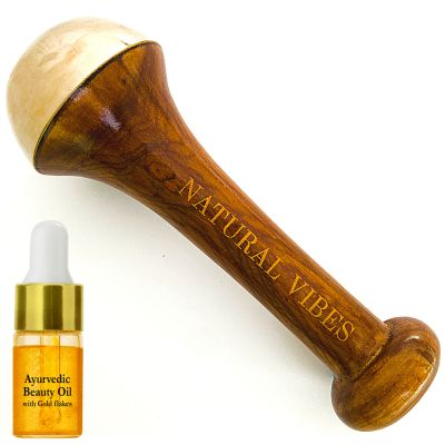 Natural Vibes: Kansa Face Massage Wand with FREE Gold Beauty Elixir Oil [CLONE]