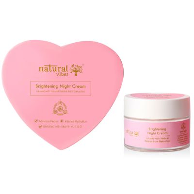 Natural Vibes: Glow & Brightening Night Cream - Advance Repair & Hydration with Natural Retinol - 20gm [CLONE]
