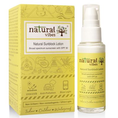 Natural Vibes: Sunscreen Lotion with SPF 30 - 30ml [CLONE]