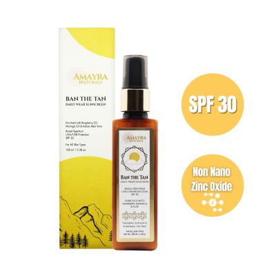 Amayra Naturals: Oxybenzone Free Daily Wear Sunscreen | SPF 30 - 100 ml