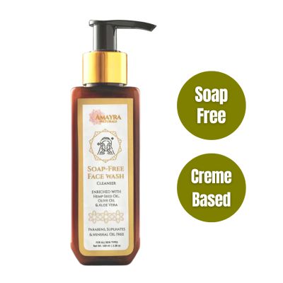 Amayra Naturals: Soap-Free | Hemp & Aloe Face Wash Cleanser - 100 ml
