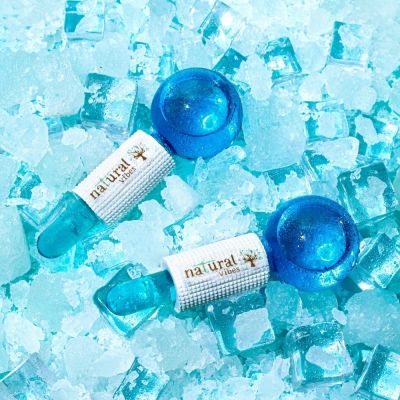 Natural Vibes: Ice Globes Facial Tool with FREE Gold Beauty Elixir Oil & Vitamin C Serum for Face, Neck and Under Eye