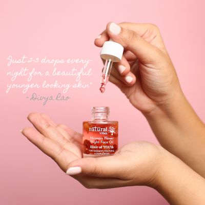 Natural Vibes: Anti Ageing Nirvana Flower Night Face Oil - 20ml [CLONE]