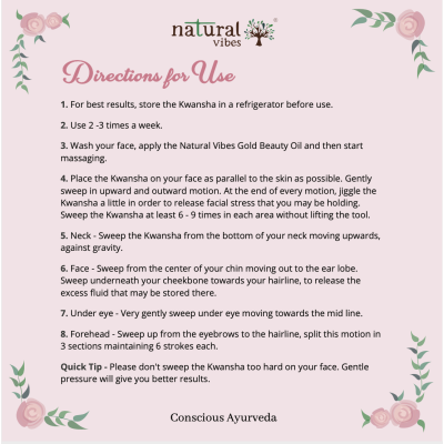 Natural Vibes: Kwansha ( Kansa + Gua Sha) Face Massager with FREE Gold Beauty Elixir Oil [CLONE]