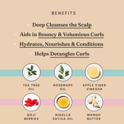 Fix My Curls : Cleansing Shampoo with Hydrating Deep Conditioner for Curly and Wavy Hair - 50 ml Each