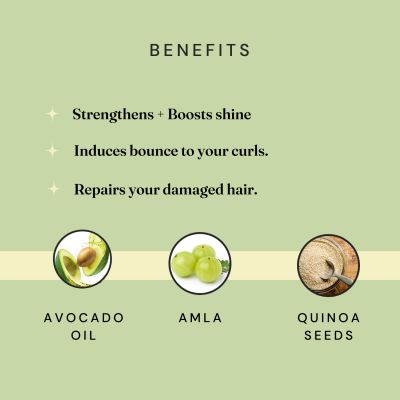 Fix My Curls : Protein Powered Deep Conditioning Mask With Amla, Quinoa, Avocado Oil, & Brown Algae Extract for Curly and Wavy Hair -300gm
