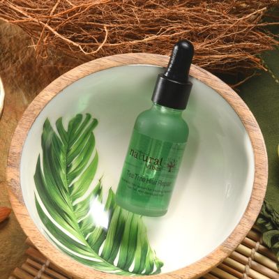 Natural Vibes: Ayurvedic Tea Tree Hair Repair Serum - 30 ml [CLONE]