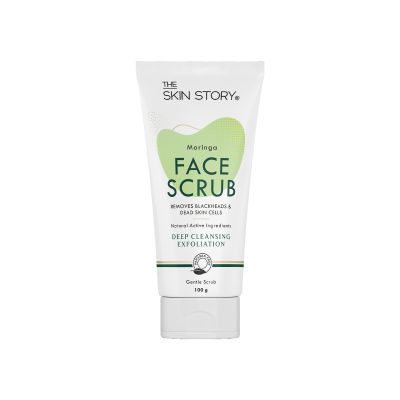 The Skin Story: Moringa Face Gentle Scrub - Deep Cleansing Exfoliator - 100 gm